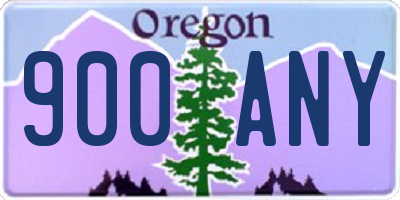 OR license plate 900ANY