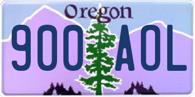 OR license plate 900AOL