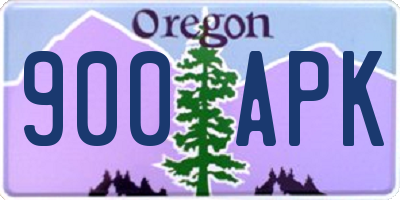 OR license plate 900APK