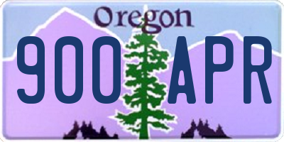 OR license plate 900APR