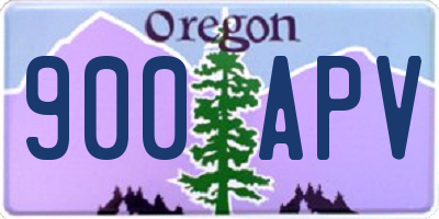 OR license plate 900APV