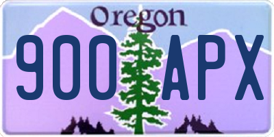 OR license plate 900APX
