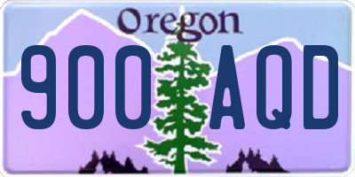 OR license plate 900AQD