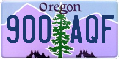 OR license plate 900AQF