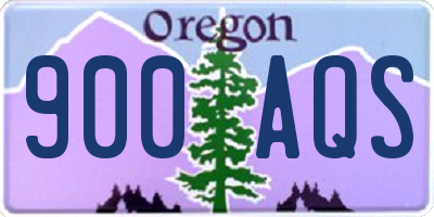 OR license plate 900AQS