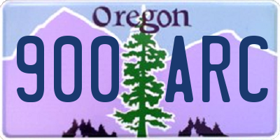 OR license plate 900ARC