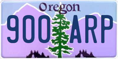 OR license plate 900ARP