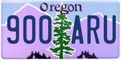OR license plate 900ARU