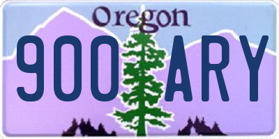 OR license plate 900ARY