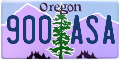 OR license plate 900ASA