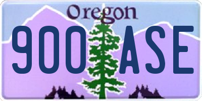 OR license plate 900ASE