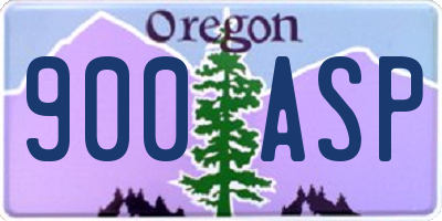 OR license plate 900ASP