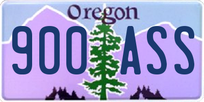 OR license plate 900ASS