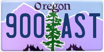 OR license plate 900AST