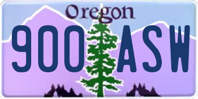 OR license plate 900ASW