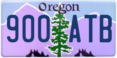 OR license plate 900ATB