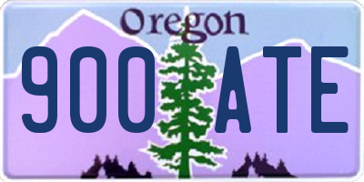 OR license plate 900ATE