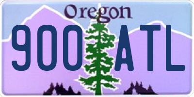 OR license plate 900ATL