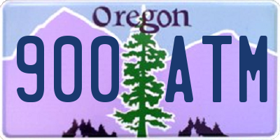 OR license plate 900ATM