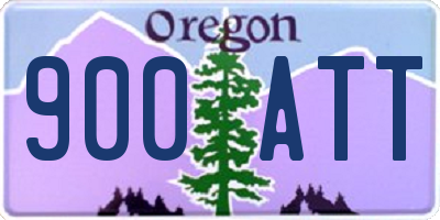 OR license plate 900ATT