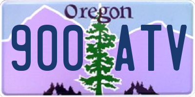 OR license plate 900ATV