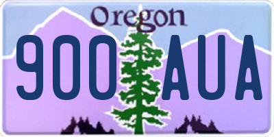 OR license plate 900AUA