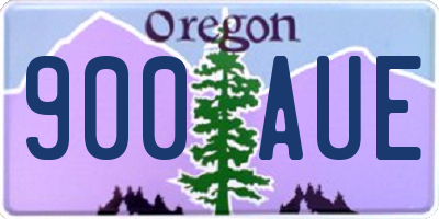 OR license plate 900AUE