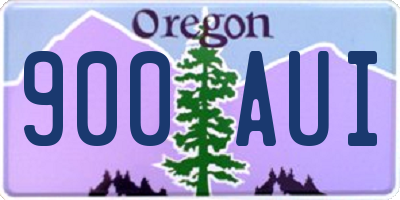 OR license plate 900AUI