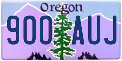 OR license plate 900AUJ