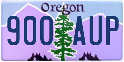 OR license plate 900AUP