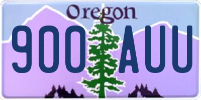 OR license plate 900AUU