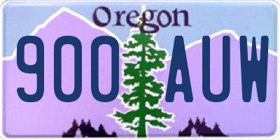 OR license plate 900AUW