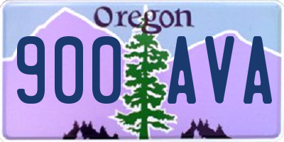 OR license plate 900AVA