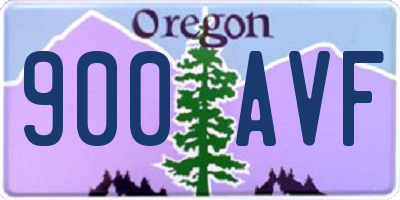 OR license plate 900AVF