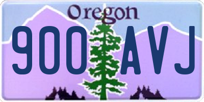 OR license plate 900AVJ