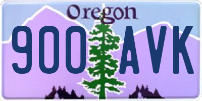 OR license plate 900AVK