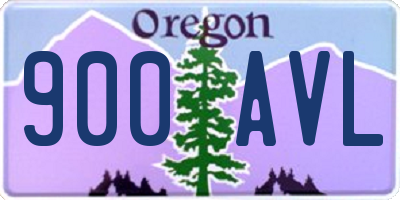 OR license plate 900AVL