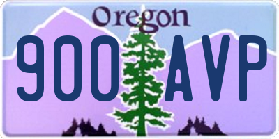 OR license plate 900AVP