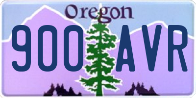 OR license plate 900AVR