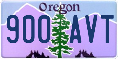 OR license plate 900AVT