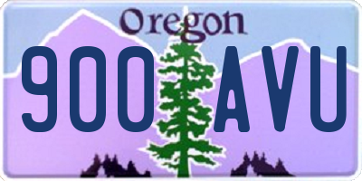 OR license plate 900AVU