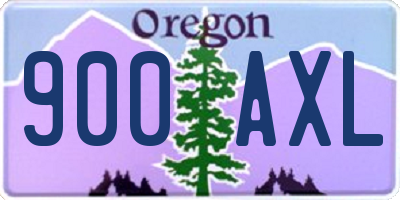 OR license plate 900AXL
