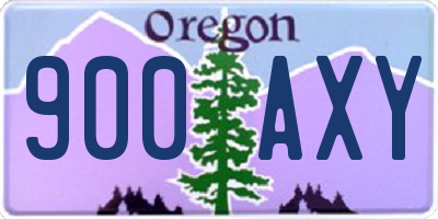 OR license plate 900AXY