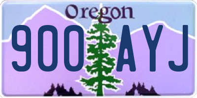 OR license plate 900AYJ