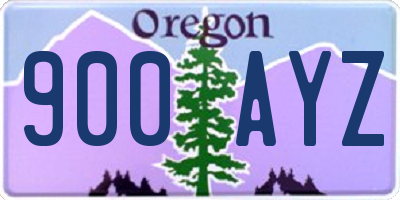 OR license plate 900AYZ