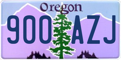 OR license plate 900AZJ