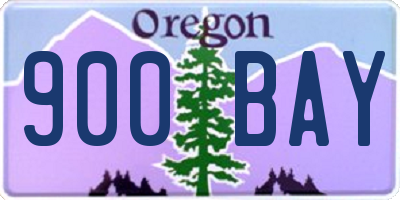 OR license plate 900BAY