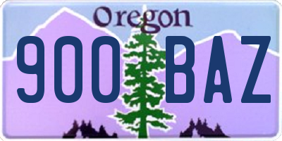OR license plate 900BAZ