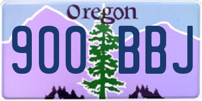 OR license plate 900BBJ