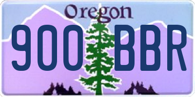 OR license plate 900BBR